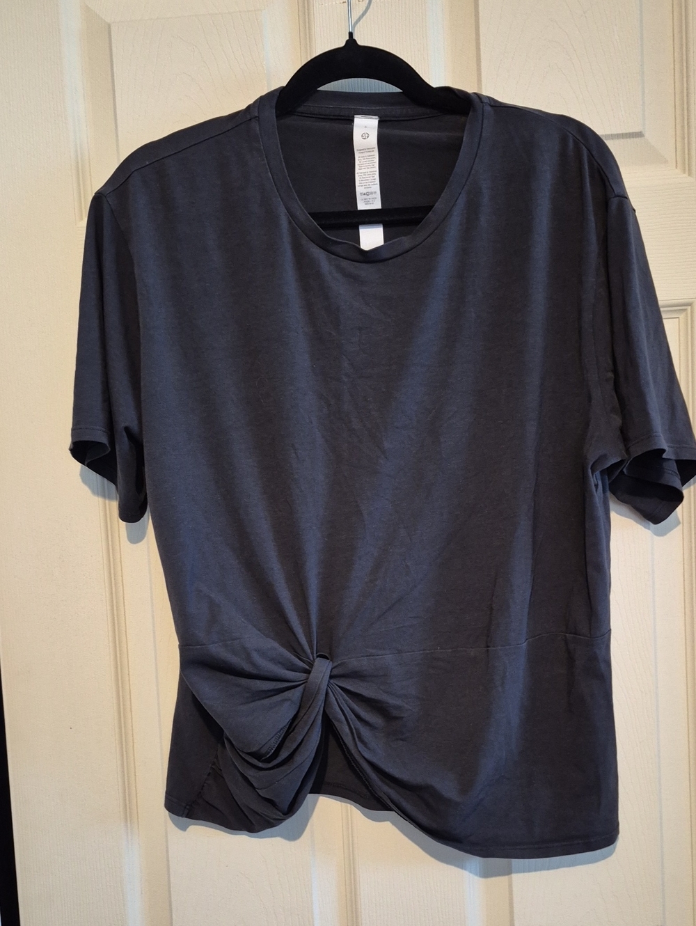 🍋 Lululemon Twist-Front Oversized T-Shirt Black Size Small